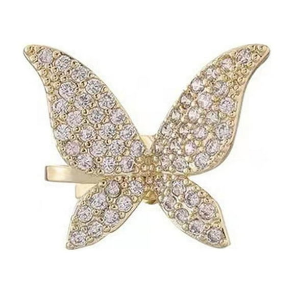 Butterfly Clip On Cartilage Cuff Earrings Non Piercing for Women