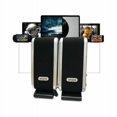 thumbnail image 3 of 2 Pcs USB Power Computer Speakers Stereo 3.5mm with Ear Jack for Desktop PC Laptop black, 3 of 5