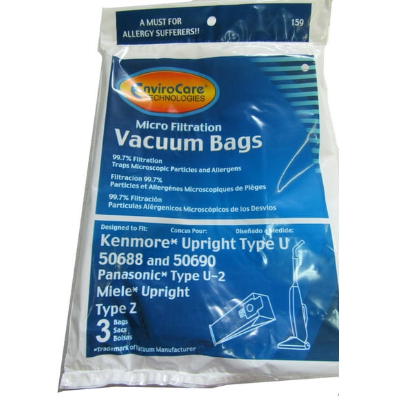 EnviroCare Technologies Micro Filtration Vacuum Bags - Designed to fit Kenmore Upright 50688