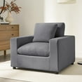 thumbnail image 2 of Comfort Pointe Casella Modern Charcoal Fabric Polyester Arm Chair, 2 of 7