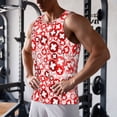 thumbnail image 5 of Rateoe Plus Cross Pattern Sleeveless Gym Shirt Muscle Tee Breathable Workout Shirt Slim-Fit Tank Quick Dry Fit Muscle Tank Top Bodybuilding Sleeveless T Shirt-3X-Large, 5 of 7