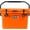 Zesty Orange, variant on Cubix Outdoors Viva 25 QT Portable Insulated Hard Cooler - Fits 30 Cans - Abyss Blue