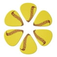 thumbnail image 6 of 6 Pieces Softball Baseball Guitar Picks for Guitar Bass Music Instruments with 1 Pick Leather Pick Holder, 6 of 7