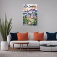 thumbnail image 5 of Colorful Vintage City Travel Poster of Manizales with Bold Buildings And Local Culture Print Poster, 5 of 8