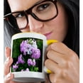 thumbnail image 2 of 3drose, Pink and White Phlox Flowers Pink and White Flowers, 15oz Two-tone Yellow Mug, 2 of 6