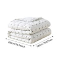 thumbnail image 2 of SUYOLL Simple Casual Lightweight Summer Throw Breathable All Season Comforter Soft Cooling Quilt With Heat Release Design For Bedroom 200x180cm, 2 of 6