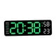 thumbnail image 1 of Reloj de escritorio Reloj de pared LED Brillo ajustable Reloj despertador digital Reloj de pared digital luz verde blanca, 1 of 9