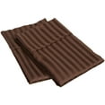 thumbnail image 1 of 300-Thread Count 100% Egyptian Cotton Lightweight Stripes Pillowcase Set Mocha / Standard, 1 of 1