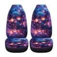 thumbnail image 5 of FOR U DESIGNS Fire Skull Rose Pattern 2 Pcs Car Seat Cover Lightweight Interior Covers for Cars Elastic Bucket Seat Cover Truck Seat Protectors Universal Fit for Most Vehicles, 5 of 7