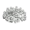 thumbnail image 1 of 60 Pcs Fundas de Bucle de Crimpado de Aluminio para Cuerda de Alambre de 1/4" de Diámetro, Funda Redonda para Extremo de Línea de Cable, 1 of 6