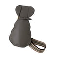 thumbnail image 5 of yuksok Women Shoulder Bag Adjustable Strap Dog Shaped Bag for Travel Shopping Party Gray, 5 of 9