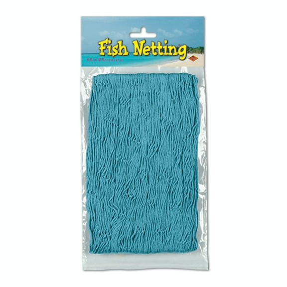 Party Central Club Pack of 12 Turquoise Blue Under the Sea Tropical Fish Netting Hanging Party