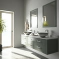 thumbnail image 6 of VIGO Glass Round Vessel Bathroom Sink in Silver with Niko Faucet and Pop-Up Drain in Brushed Nickel, 6 of 10