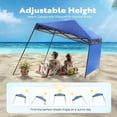 thumbnail image 5 of SPECSTAR 8'x8' Slant Leg Canopy Tent with Central Lock Design, Perfect for Camping, Party, Yard, and Beach Events, Beige (6x6ft Canopy Cover), 5 of 8