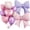 Purple Pink-2 - 18 in, variant on Cream Heart Balloons, BOBO Balloons, 10Pcs 18 Inch Heart Shaped Balloon and 20 Inch Helium Clear Bubble Balloon with Pink Bow Ribbons for Birthday Valentines Day Wedding Baby Shower Party Decor