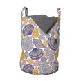 thumbnail image 1 of Underwater Laundry Bag, Marine Life Creatures Seashells Scallop Mollusk Ocean Aquatic Design, Basket with Handles Drawstring Closure for Laundromats, 13" x 19", White and Multicolor, by Ambesonne, 1 of 4