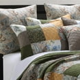 thumbnail image 2 of Global Trends Cross Canyon 100% Cotton Traditional Patchwork Quilted Bed Pillow Sham, King 20" x 36", 2 of 5