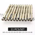 thumbnail image 1 of 7/9/11Pcs Black Sakura Pigma Micron Pen Waterproof Hand-Drawn Design Sketch Needle Pen Fineline Pen Supplies 11 pcs, 1 of 6