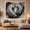 Angel Heart, variant on Pair Feathered Wings with Spread Textured Predominantly, Mystical Fantasy for Space Lovers, Aesthetic Wall Decor, Housewarming Gift, Tapestry Wall Hanging for Dorm and Living Room