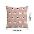 thumbnail image 3 of Nmdmisc Halloween Pillow Covers 18x18Inch Cute Pink Ghost Bowknot Stripe Striped Print Throw Pillows Outdoor Halloween Decorative Pillow Case Linen Cushion Covers Rustic Decor for Couch Sofa Bed, 3 of 6