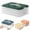 K, variant on 1-Tier Stackable Airtight Storage Containers (12.04x9.05in) – 1PC Multi-Layer Plastic Box for Dumplings/Cookies with Timer (Orange)