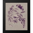 thumbnail image 2 of Merian, Maria S. 20x24 Black Modern Framed Museum Art Print Titled - Nature Study in Plum and Taupe II, 2 of 5