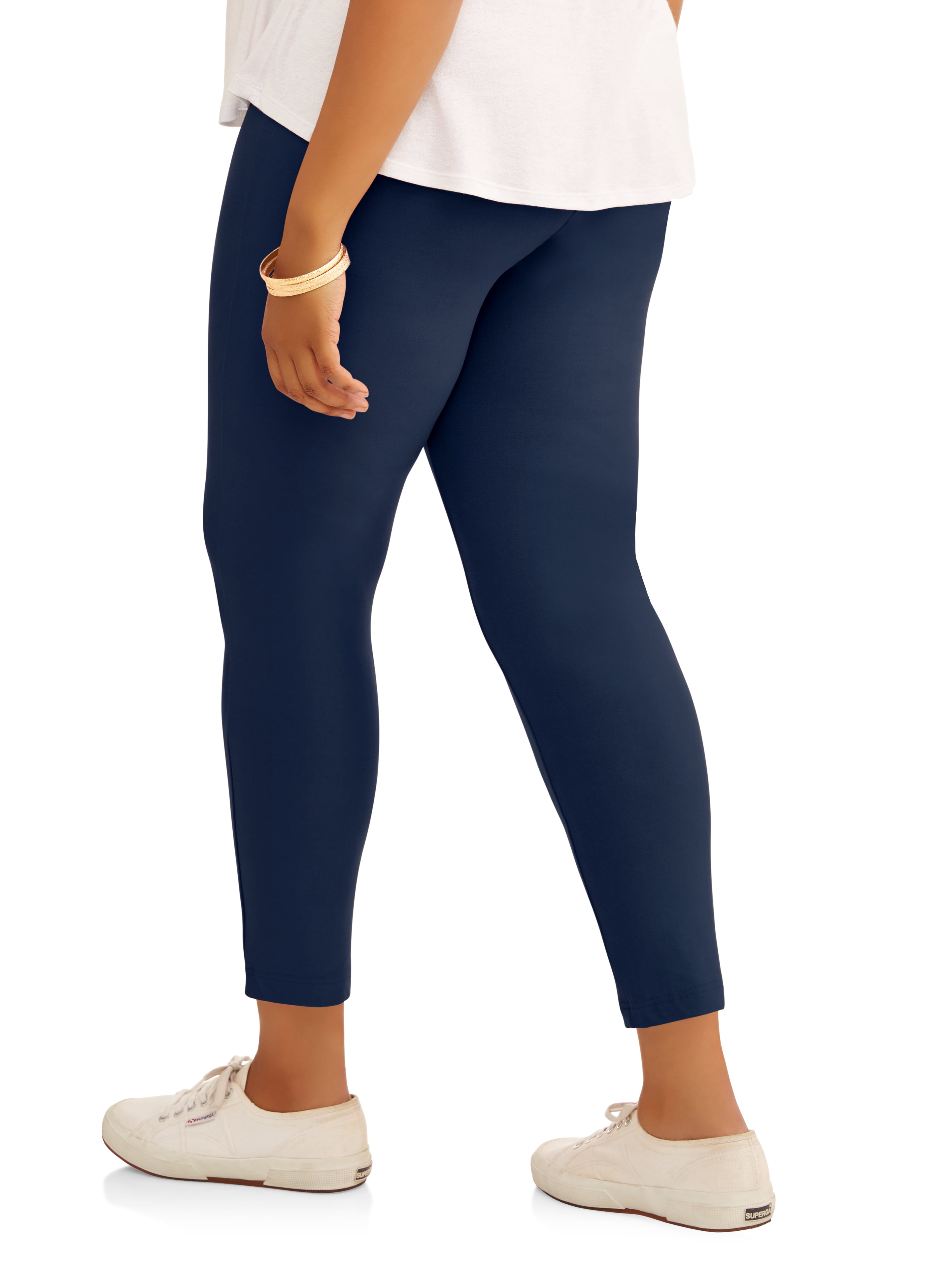 NEW WOMENS 1X 16W-18W Blue Leggings High Rise Terra & Sky £6.14 - PicClick  UK