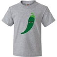 thumbnail image 3 of Inktastic Green Chili Pepper Kawaii Youth T-Shirt, 3 of 5