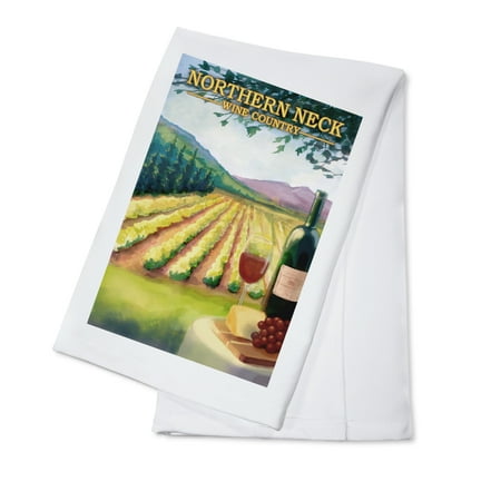Northern Neck, Virginia - Vineyard Scene - Lantern Press Poster (100% Cotton Kitchen