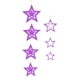 thumbnail image 2 of Yuarrent 7 piezas de decoraciones de estrellas colgantes de estrellas colgantes huecos adornos decorativos para festival de actividades, plata Kits de decoración para fiestas Violeta, 2 of 6