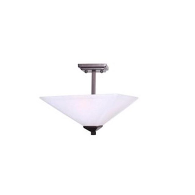 Design House 577395 Torino Semi Flush 2-Light Fixture, Brushed Bronze