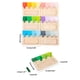 thumbnail image 2 of Tablero de rompecabezas con inserto de madera sensorial de color | Juego de acertijos manual | Rompecabezas deslizante de doble cara | Juguete de aprendizaje de reconocimiento de formas y colores |, 2 of 7