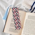 thumbnail image 4 of Kdxio Beautiful Flower Print Metal Tassel Bookmarks,Perfect Gift for Art Lovers and Bookworms Metal Bookmarks for Women, 4 of 8