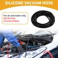 thumbnail image 2 of 1pc 130PSI Max Pressure Silicone Vacuum Tubing Hose for Chevrolet for Buick for Lincoln Engine Automotive Vacuum Line Silicone Black 20FT 1/8" 3mm ID 2mm ID 2mm Thickness, 2 of 7