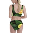 thumbnail image 3 of Picia Fresh Avocados Women's High Waisted Bikini Scoop Neck Swimsuit Two Pieces Bathing Suit-XX-Large, 3 of 8