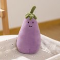 thumbnail image 2 of Muñeca de peluche con dibujos animados de berenjenas rellena de verduras, 17 cm, 2 of 2