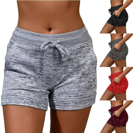 Summer Women's Sport Shorts Breathable Jogging Short Pants Athletic ...