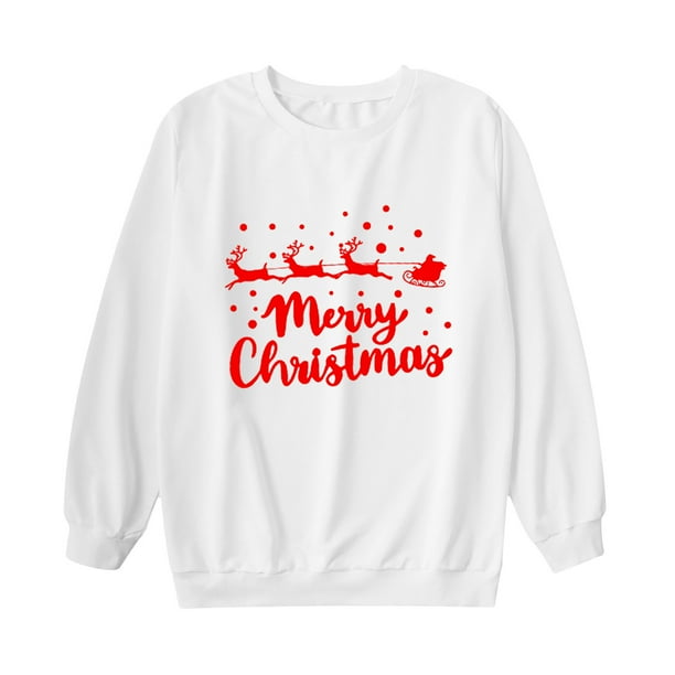 Hombres Moda Casual Manga larga Navidad Impreso Padre-hijo Sudadera Padre Fridja nalpqowj580