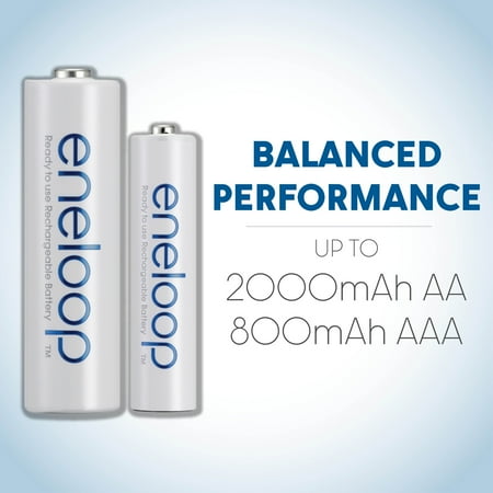 Panasonic - eneloop Rechargeable AA Batteries (8-Pack)