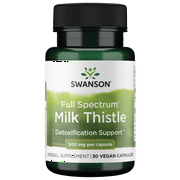 Swanson Full Spectrum Milk Thistle 500 mg 30 Capsules