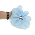 thumbnail image 2 of Unique Bargains 1 Pc Scrunchie Fashion Oversized Mesh Hair Elastics Blue, 2 of 5