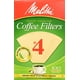 Melitta 4 Filtres à Café Coniques Brun Naturel 4, 100 Numérations – image 1 sur 4