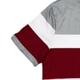 thumbnail image 4 of Two Piece Shorts Set for Women Plus Size Summer Stripe Airport Travel Outfits Casual Top and Shorts Sets Matching Clothing Vacation Outfits, 4 of 5