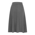 thumbnail image 5 of Jalioing Women's A-Line Maxi Skirt High Waist Office Dressy Skirts Summer Solid Color Casual Half Dress, 5 of 5