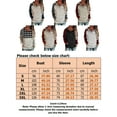 thumbnail image 2 of Uhndy Women Hoodies Casual Loose Buffalo Plaid Hoodies Ladies Retro Check Raglan Drawstring Pockets Hooded Sweatshirt Pullover, 2 of 3