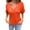Orange, variant on Posijego Womens V Neck Sweater Shirts Summer Short Sleeve Knit Pullover Casual Lightweight Tops for Women