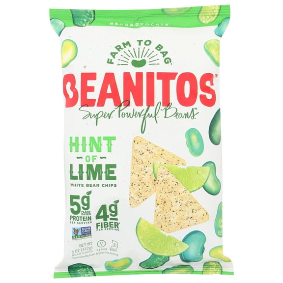 Beanitos White Bean Chips Hint Of Lime, 5 Oz