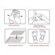 thumbnail image 2 of Parche para pies, parche para pies con vinagre de bambú con cinta adhesiva para proteger los pies, parche para el cuidado de los pies, cuidado de belleza (1 caja, 50 piezas), 2 of 5