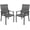 Dark Grey, variant on UDPATIO Patio Chairs Set of 4, Outdoor Dining Chairs High Back with All Weather Breathable Textilene, Metal Frame for Lawn Garden Backyard Deck, Brown