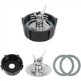 thumbnail image 2 of for Osterizer Blender Blades with Blender Jar Bottom & 4 Point Blade 4961 & 4 Pcs O Ring Rubber Seal Gasket,2 x 4-blade stirring blade 2 x base 4 x seals, 2 of 8
